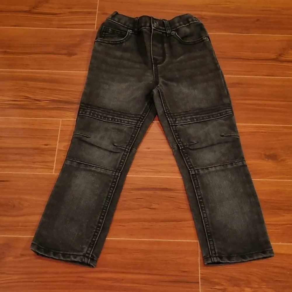 The Children's Place Toddler Moto Skinny Jeans Black/Gray Size 4T